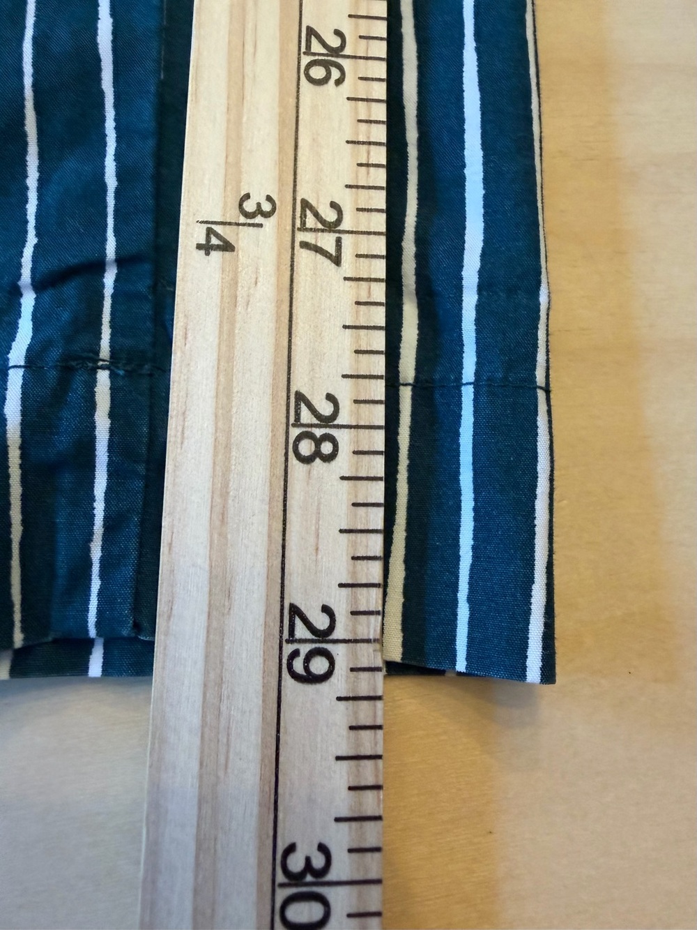 Uniqlo Marimekko Navy Blue and White Pinstripe Pants Size 28 - Picture 8 of 8